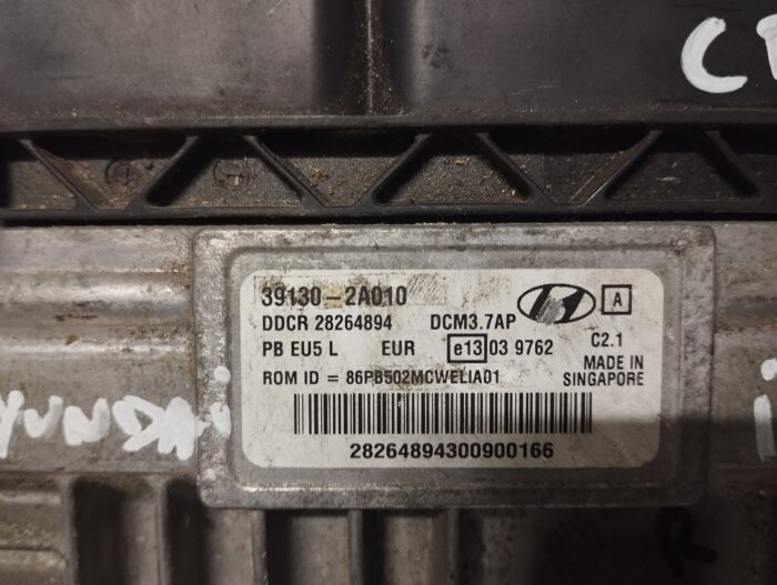 UNIDADE / CENTRALINA DO MOTOR HYUNDAI I20 1.1CRDI 39130-2A010 28264894 DCM3.7AP - Image 2