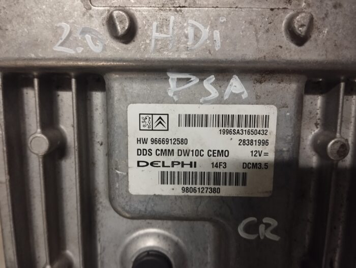 UNIDADE / CENTRALINA DO MOTOR PEUGEOT 508 / CITROEN C5 III / JUMPY / EXPERT 2.0HDI 9666912580 28381996 9806127380 - Image 2