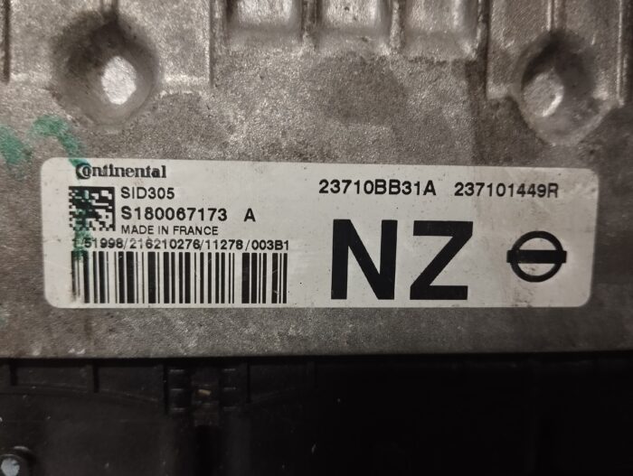 UNIDADE / CENTRALINA DO MOTOR NISSAN QASHQAI J10 1.5DCI S180067173 A 23710BB31A 237101449R - Image 3