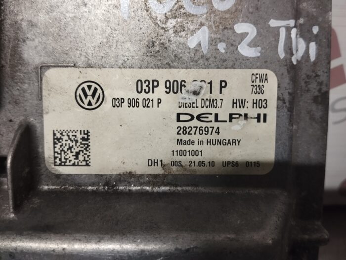 UNIDADE / CENTRALINA DO MOTOR SEAT IBIZA 6J / VOLKSWAGEN POLO 6R 1.2TDI 03P906021P 28276974 - Image 2