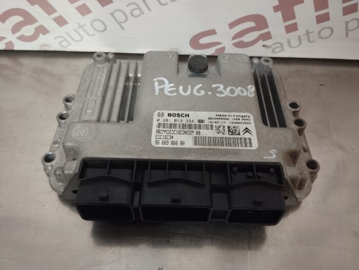 UNIDADE / CENTRALINA DO MOTOR PEUGEOT 3008 / CITROEN C4 PICASSO 1.6HDI REF. EDC16C34 0281013334 9666986680 - Image 1