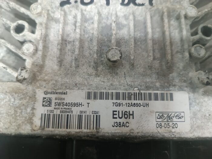 UNIDADE / CENTRALINA DO MOTOR FORD MONDEO 2.0TDCI 5WS40595H-T 7G91-12A650-UH SID206 - Image 3