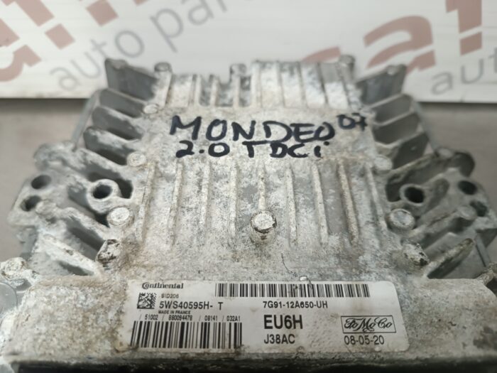 UNIDADE / CENTRALINA DO MOTOR FORD MONDEO 2.0TDCI 5WS40595H-T 7G91-12A650-UH SID206 - Image 2