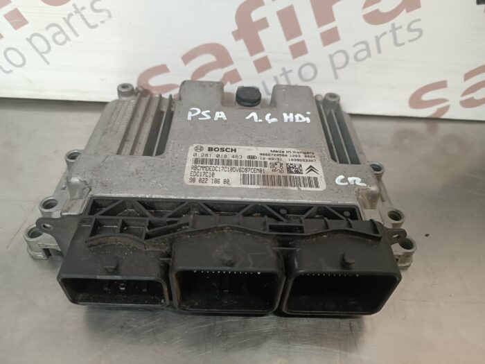 UNIDADE / CENTRALINA DO MOTOR PEUGEOT 208 / CITROEN C3 II DS3 C4 1.6HDI 92CV 0281018463 9802218680 EDC17C10 - Image 1