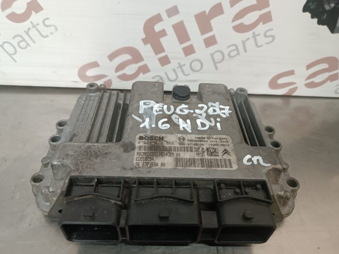 UNIDADE / CENTRALINA DO MOTOR PEUGEOT 207 1.6HDI REF. 0281013868 9663755480 EDC16C34 - Image 1