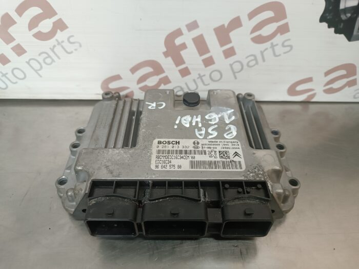 UNIDADE / CENTRALINA DO MOTOR PEUGEOT 308 407 / CITROEN C4 C5 1.6HDI ED16C34 0281013332 9664257580 - Image 1