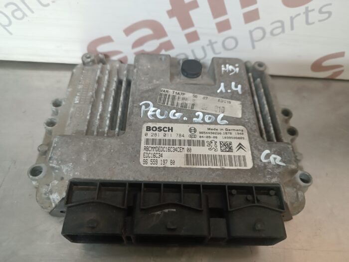 UNIDADE / CENTRALINA DO MOTOR PEUGEOT 206 1.4HDI 0281011784 9655919780 - Image 1