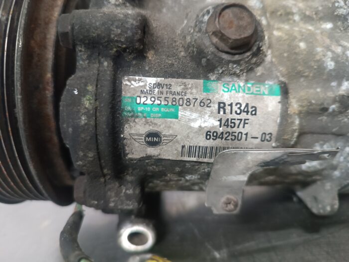 COMPRESSOR DO AC MINI COOPER R56 1.6D 1457F 6942501-03 - Image 3