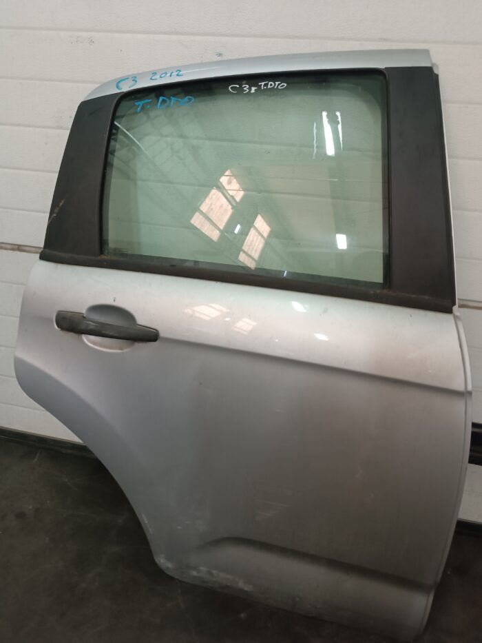 PORTA CITROEN C3 II 2012-2019 (CINZA PRATA) TRAS DIREITA - Image 1