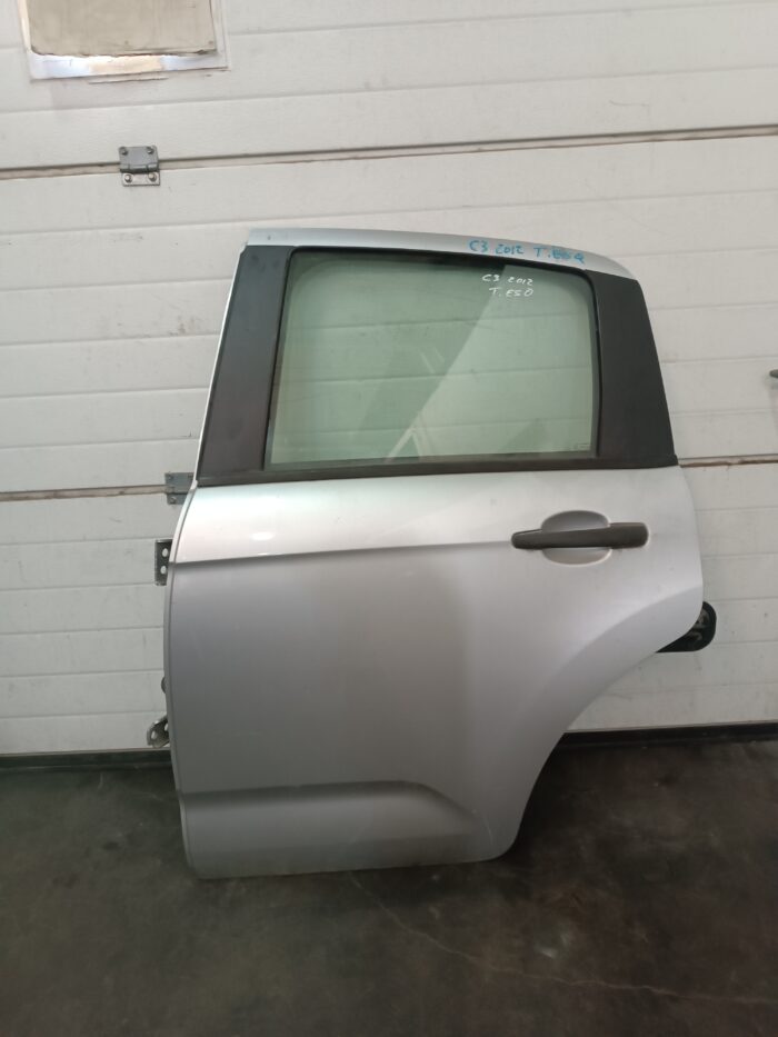 PORTA CITROEN C3 II 2012-2019 (CINZA PRATA) TRAS ESQUERDA - Image 1