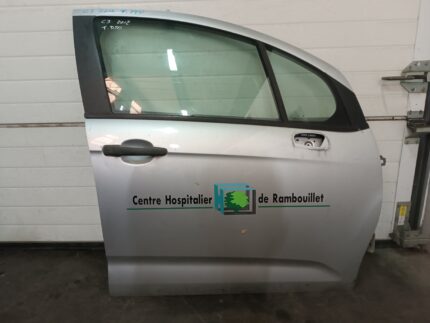 PORTA CITROEN C3 II 2012-2019 (CINZA PRATA) FRENTE DIREITA