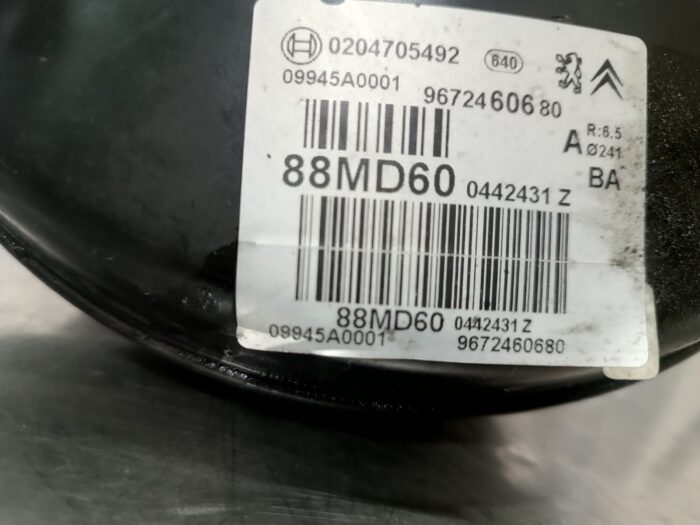 SERVOFREIO / SERVO FREIO COM BOMBA CITROEN C3 II 2012-2019 REF 88MD60 9672460680 0204705492 - Image 2