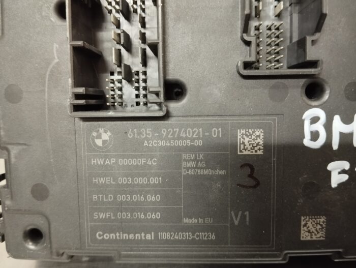 MODULO BCM BMW SERIE 1 F20 / F21 REF. 6135-9274021-01 A2C30450005-00 - Image 3